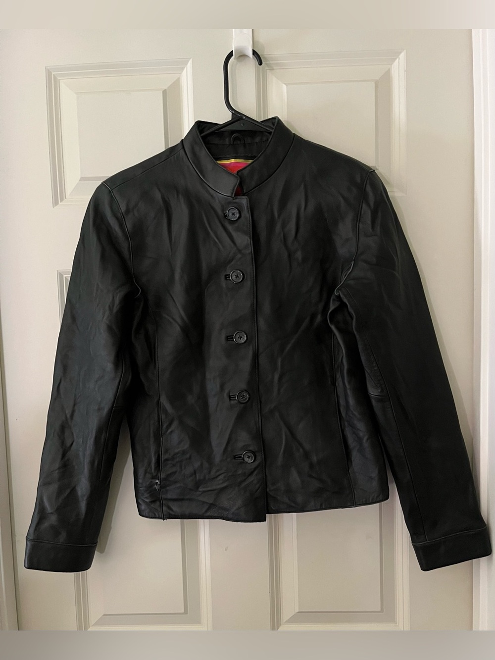 Women’s Vintage Y2K Isaac Mizrahi for Target Black Genuine Leather Jacket M
